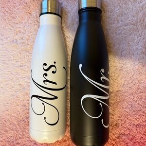 Mr. and Mrs. Insulated Water Bottles